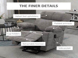 Electric Riser and Recliner Chair for Elderly, Power Lift Recliner Chair with Remote Control, Grey T3398P378875