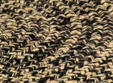 Handmade Rug Jute Black and Natural 120 cm 133726
