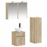Bathroom Furniture Set 4 pcs Sonoma Oak 3407465