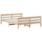 Bed Frame without Mattress 120x200 cm Solid Wood Pine 842790