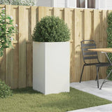 Planter White 42x38x75 cm Steel 841578