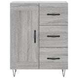 Sideboard Grey Sonoma 69.5x34x90 cm Engineered Wood 830258