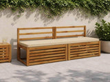 2-Piece Bench Cushions VUGHT 2 pcs 100% Polyester Beige 951311