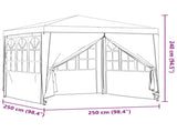 Party Tent Red 250 x 250 x 240 cm PE and Steel 42032996