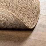 Rug ZIZUR 120 cm Jute Look Indoor and Outdoor 364836