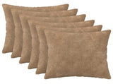 Cushion with Pillow HEERLEN 6 pcs Taupe Microfiber Fleece 927098