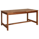 Sofa Set Brown Solid Acacia Wood Medium Durable 44035