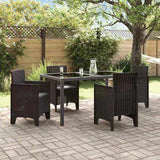Garden Chair 4 pcs Brown 53 x 49 x 85 cm Polypropylene 847476