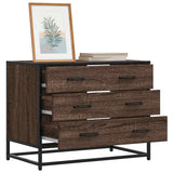 Drawer Cabinet Brown Oak 70x41x56 cm Engineered Wood 849078