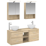 Bathroom Furniture Set 5 pcs Sonoma Oak 3406721