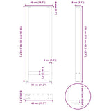 Bar Table Legs Black 2 pcs 40x cm Steel 4013348
