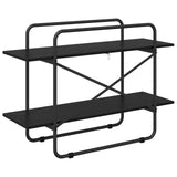 Bookshelf 2-Tier 100 x 35 x 70 cm PB Black Oak 8007798