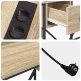 Desk with Drawer Sonoma Oak 120 x 79 x 86.5 cm Engineered Wood 859401