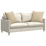 Sofa Pillows 2 pcs Cream 80 x 80 cm Fabric 42014073