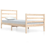 Bed Frame without Mattress Solid Wood Pine 90x200 cm 3104991