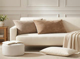 Cushion Cover 6 pcs HEERLEN Taupe 50 x 80 cm Chenille Fabric 912012