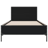 Bed Frame without Mattress Black 75x190 cm Small Single 845557