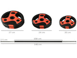 20kg Adjustable Barbell Weights Set for Home Gym, Strength Training T3398P349229
