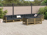 8 Piece Garden Sofa Set Impregnated Wood Pine 3299503