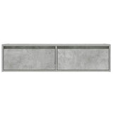 TV Cabinet with LED Lights Concrete Grey 100X35.5x25 cm 860241
