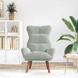 Armchair Light Grey 69 x 74 x 93 cm Velvet 42001834