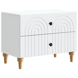 Bedside Cabinet White 62 x 34.5 x 48 cm Engineered Wood 894085