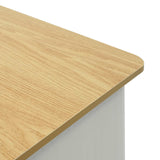 Trade Show Counter Light Brown and White 80 x 40 x 93 cm 42046607