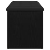 Storage Bench Black oak 102 x 42 x 45 cm Engineered Wood 862985