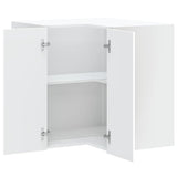 Kitchen Wall Corner Cabinet Lucca White Engineered Wood 853857
