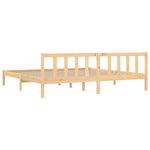 Bed Frame without Mattress Solid Wood Super King Size 810097