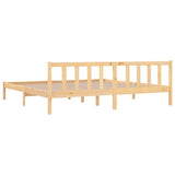 Bed Frame without Mattress Solid Wood Super King Size 810097