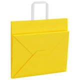 Paper Bags 250 pcs with Handles Yellow 32x22x28 cm 4102016