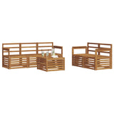 Sofa Sets 6 pcs Natural Solid Acacia Wood 3374354