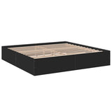 Bed Frame without Mattress Black 200x200 cm 3280987