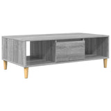 Coffee Table Grey Sonoma 102 x 55 x 35 cm Engineered Wood 876194