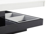 360&deg rotating coffee table, fully functional living room table, high-gloss tabletop with N605P257602B