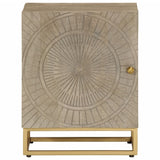 Bedside Cabinet 40x30x50 cm Solid Wood Mango and Iron 372014