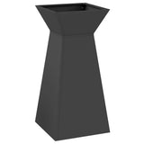 Pillar Planter 2 pcs Black 35 x 35 x 73 cm 873839