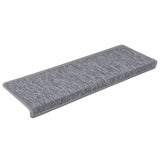 Stair Mats 15 pcs 65x21x4 cm Light Grey Rectangular Edge 326198