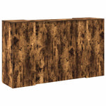 Reception Desk Smoked Oak 180x50x103.5 cm Engineered Wood 3324173