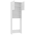 ZNTS Washing Machine Cabinet White 64x25.5x190 cm Engineered Wood 800027