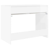 Desk High Gloss White 100 x 50 x 78 cm Engineered Wood 888941