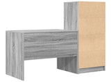 Desk with Drawer with Shelf with Storage 2 pcs Grey Sonoma 3337358