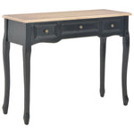 ZNTS Dressing Console Table with 3 Drawers Black 280046