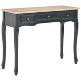 ZNTS Dressing Console Table with 3 Drawers Black 280046