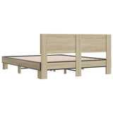 Bed Frame without Mattress Sonoma Oak 150x200 cm King Size 3280188