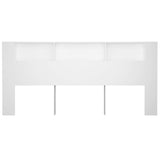 Headboard Cabinet White 220x18.5x104.5 cm 811961