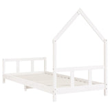 Kids Bed Frame White 90x190 cm Solid Wood Pine 834562