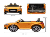 Kids Licensed Audi TT RS Ride-On Car 12V Battery w/ Remote Suspension Headlights and MP3 Player T3398P348163
