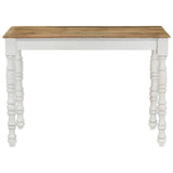 ZNTS Dining Table 110x60x76 cm Solid Wood Mango 337839